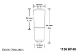 Diode Dynamics 1156 LED Bulb HP48 LED - Red (Single)