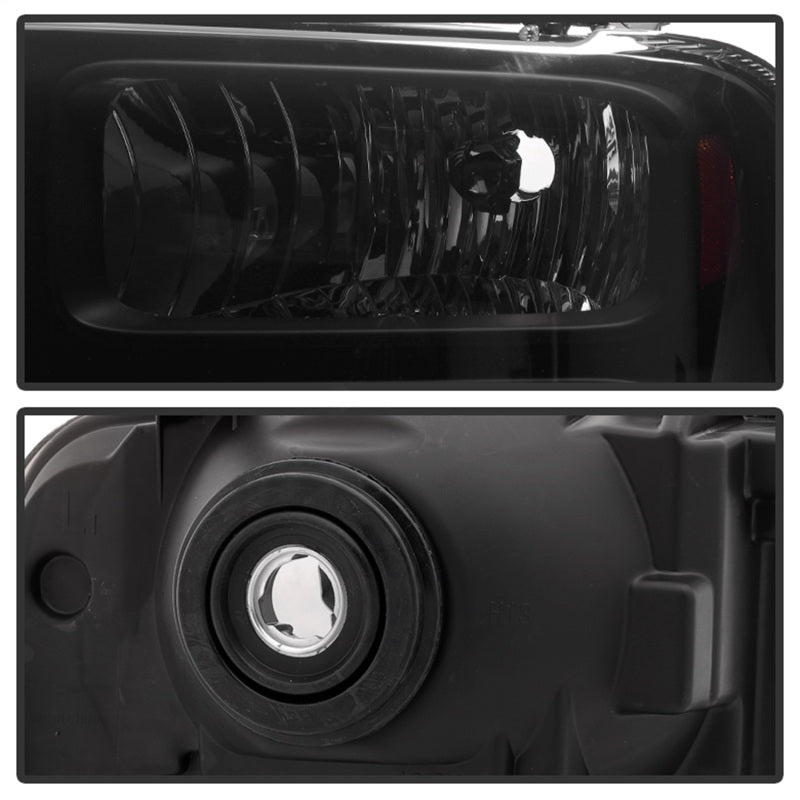 xTune Ford F250 F350 F450 Superduty Excursion 99-04 Headlights Black Smoked HD-JH-FF25099-HA-BSM