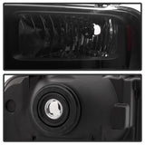 xTune Ford F250 F350 F450 Superduty Excursion 99-04 Headlights Black Smoked HD-JH-FF25099-HA-BSM