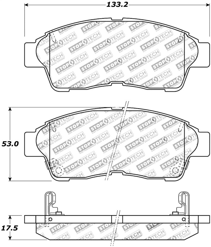 Plaquettes de frein StopTech Performance