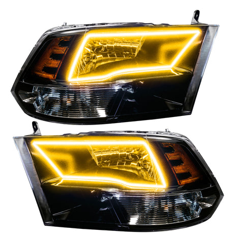 Phares Oracle Lighting 09-18 RAM 1500 Sport Halo - Boîtier noir avec contrôleur 2.0 VOIR LA GARANTIE