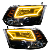Oracle Lighting 09-18 RAM 1500 Sport Halo Headlights - Blk Housing w/BC1 Controller