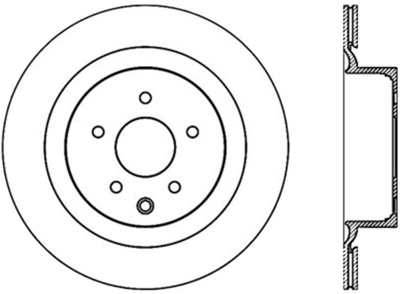 Rotor CRYO arrière gauche fendu StopTech Power Slot 09 Nissan 370z / 08-09 Infiniti G37