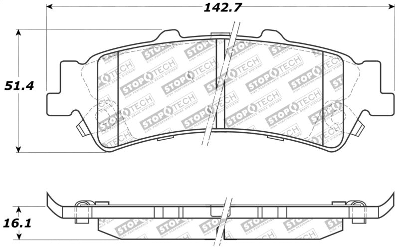 Plaquettes de frein StopTech Performance