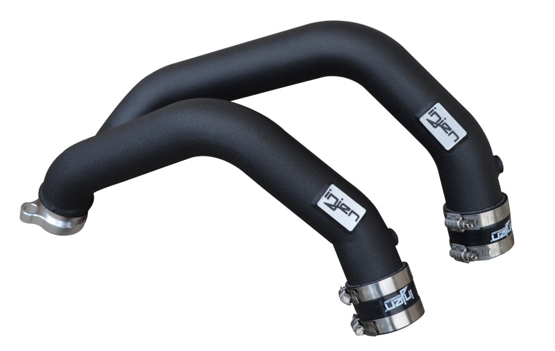 Tuyau de charge interne en aluminium Injen 15-16 pour BMW M3 (F80)/M4 (F82/83) 3,0 L L6 Twin Turbo 2 pièces - Noir froissé