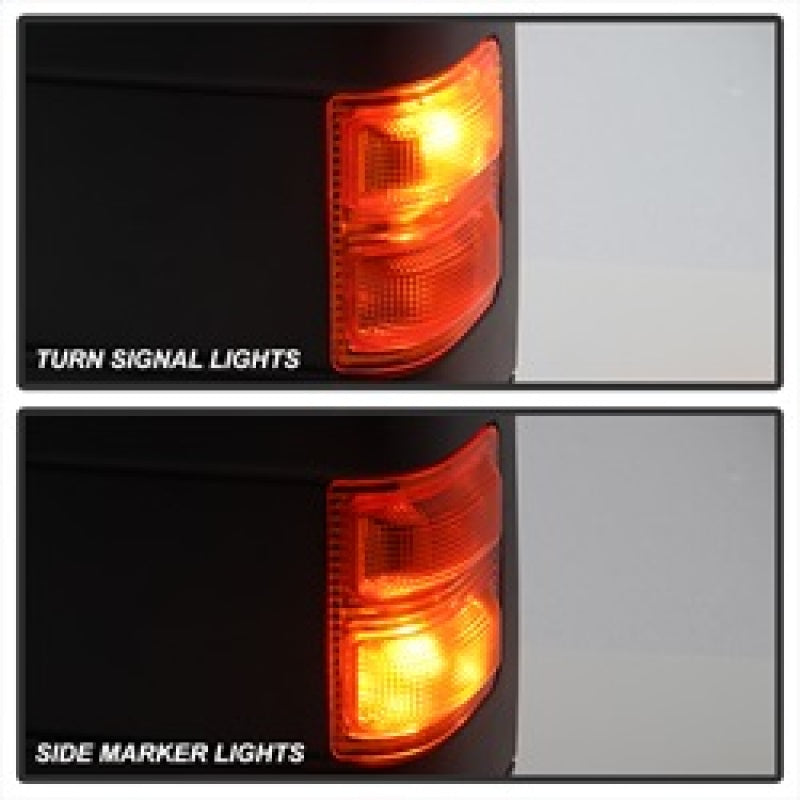 xTune Ford Superduty 08-15 L&R Extendable Power Heated Adjust Mirror Amber MIR-FDSD08S-PW-AM-SET