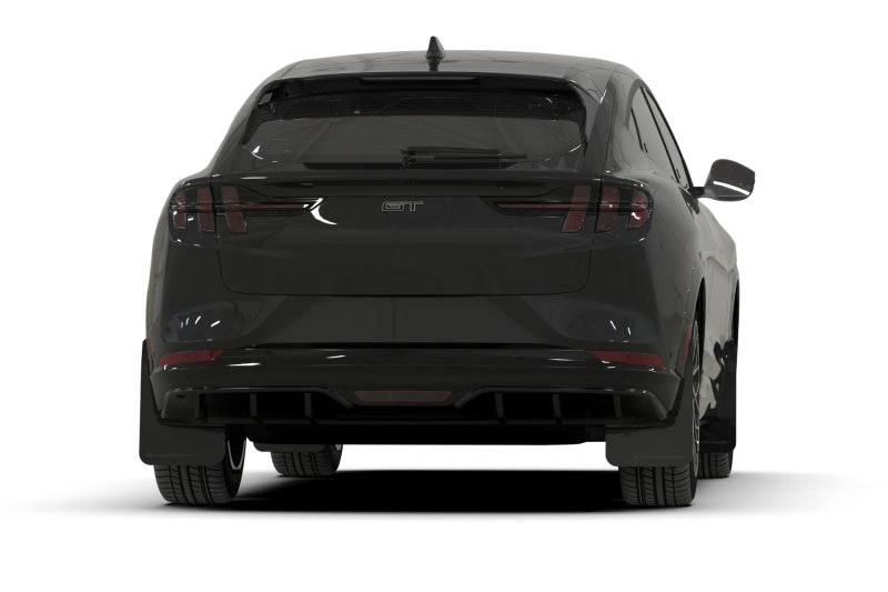 Garde-boue Rally Armor 21-23 Ford Mustang Mach-E Black UR avec logo noir métallisé