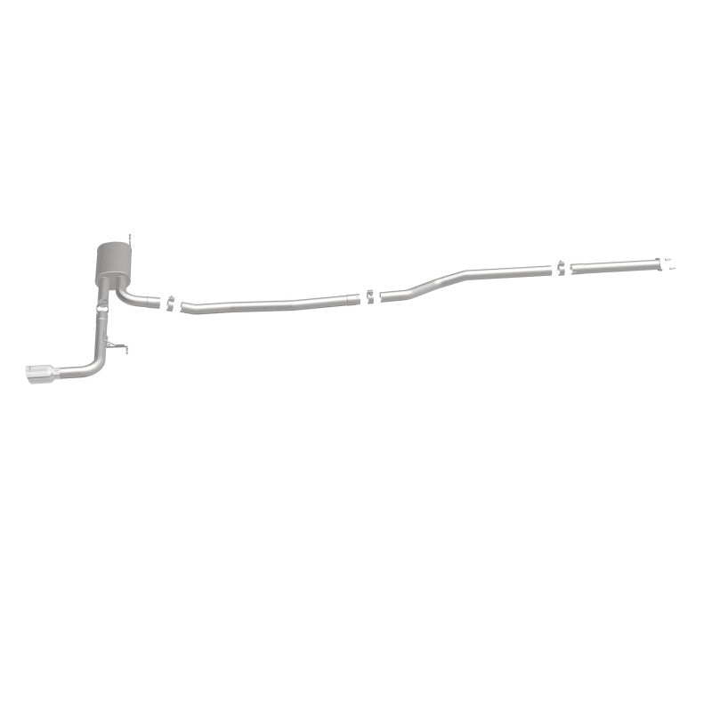 Catback MagnaFlow, SS, 2,5 po, Street, passage simple en ligne droite. Embout poli de 4 po, Ford Fusion 2,5 L 2015