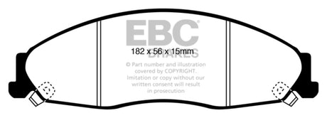 Plaquettes de frein avant Redstuff EBC 05-08 Pontiac Grand Prix 5.3