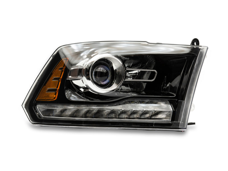 Raxiom 09-18 Dodge RAM 1500 LED Halo Headlights w/Switchback Turn Signals- Blk Housing (Clear Lens)