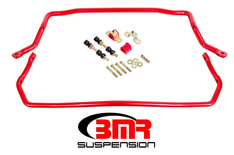 Kit de barres stabilisatrices avant et arrière BMR 78-87 G-Body avec bagues - Rouge