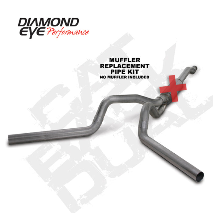 KIT Diamond Eye 4 po CB MFLR TUYAU DE RÉPARATION DOUBLE SS : 03-07 FORD 6.0L F250/F350