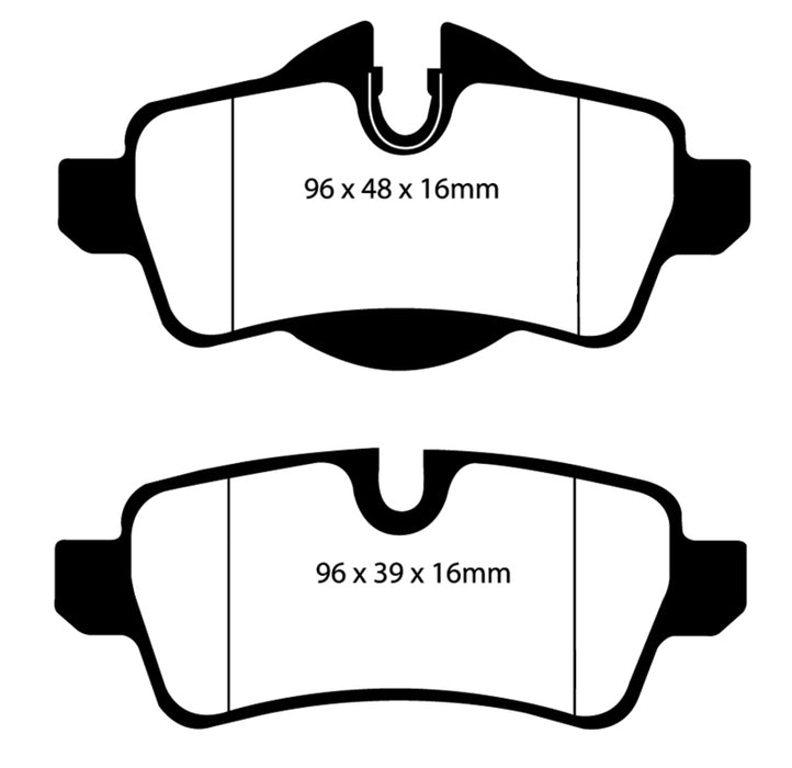 Plaquettes de frein arrière EBC 07-14 Mini Hardtop 1.6 Ultimax2