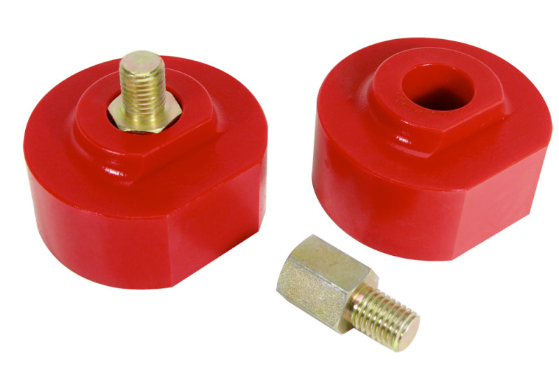 Entretoise de levage de 2 po pour ressort hélicoïdal avant Prothane 99-09 Ford F250/350 2 roues motrices - Rouge