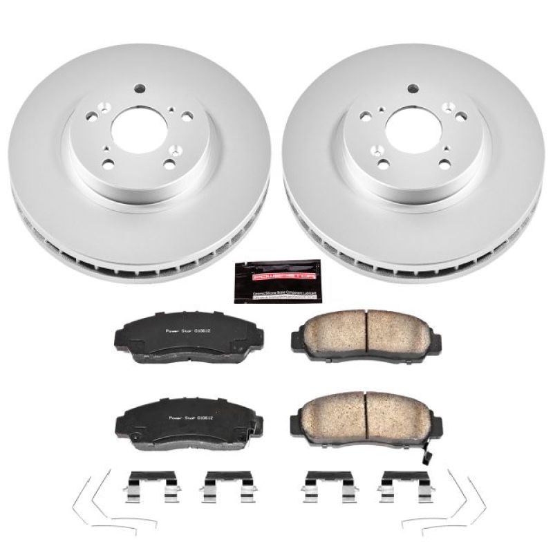 Kit de freins avant Power Stop 11-14 Acura TSX Z17 Evolution Geomet avec revêtement