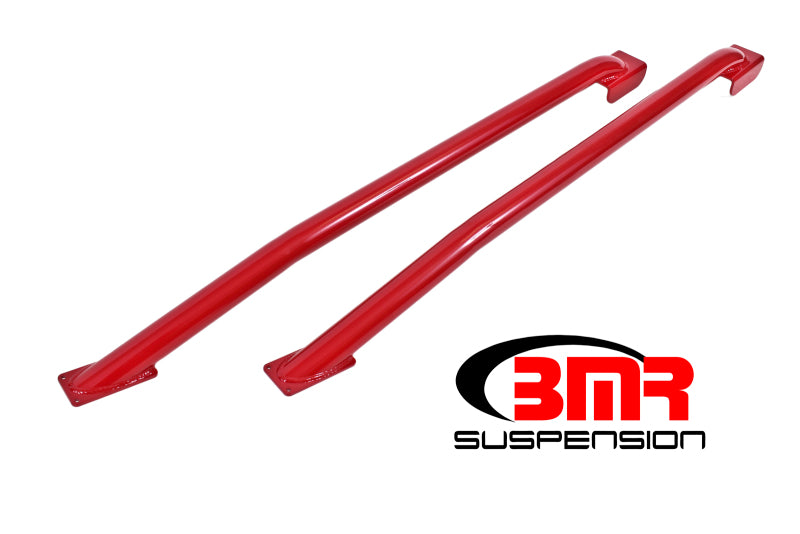 BMR 79-04 Fox Mustang Hardtop Only Weld-On Boxed STD. Subframe Connectors - Red BMR Suspension