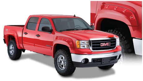 Élargisseurs de toit style découpe Bushwacker 07-14 GMC Sierra 2500 HD Fleetside 4 pièces 78,7/97,6 po - Noir