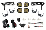Kit de support de capot à LED Diode Dynamics 18-21 Jeep JL Wrangler/Gladiator SS3 - Jaune Pro