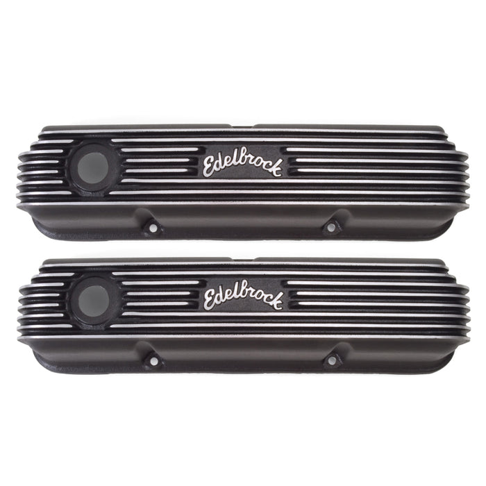 Cache-culbuteurs Edelbrock Classic Series Ford 1958-1976 FE V8 Noir