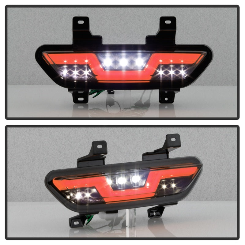Feux de recul à LED pour Ford Mustang Spyder 15-16 - Fumée noire (ALT-YD-FM15RED-REV-BSM)