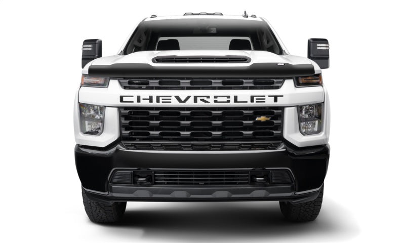 Protection de capot à profil moyen AVS 20-22 pour Chevrolet Silverado 2500 HD Bugflector - Fumée