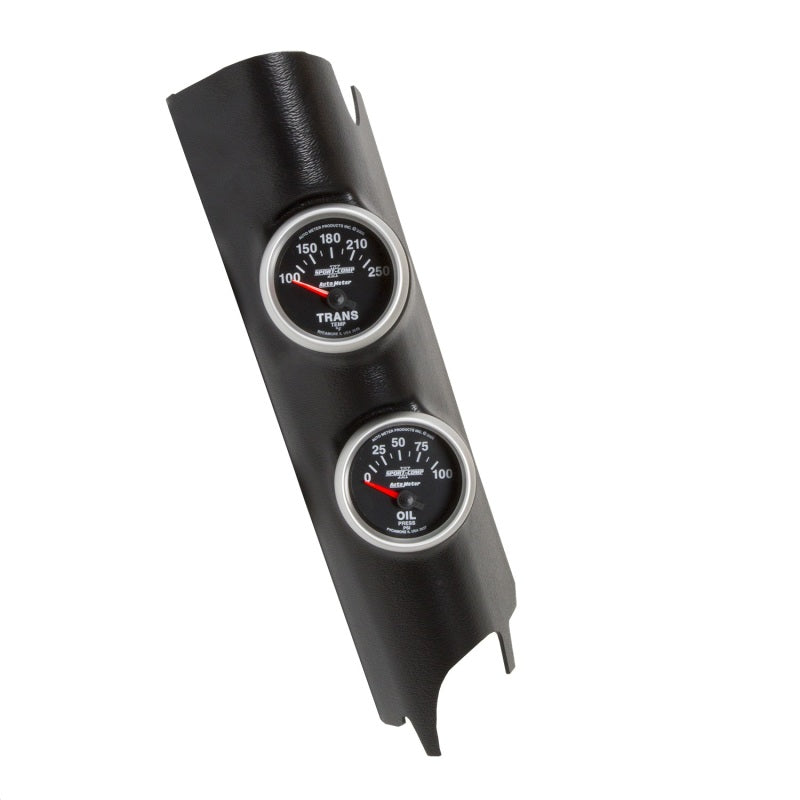 Kit de jauges de température et de pression d'huile de la boîte de vitesses du pilier A de Jeep Wrangler Autometer 11+ Sport Comp 2