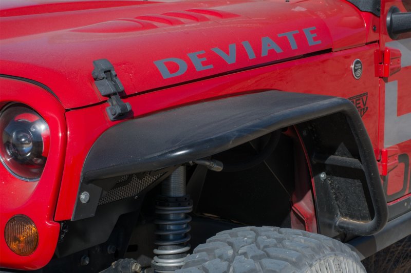 Garde-boue avant et arrière à tube plat DV8 Offroad 07-18 Jeep Wrangler JK