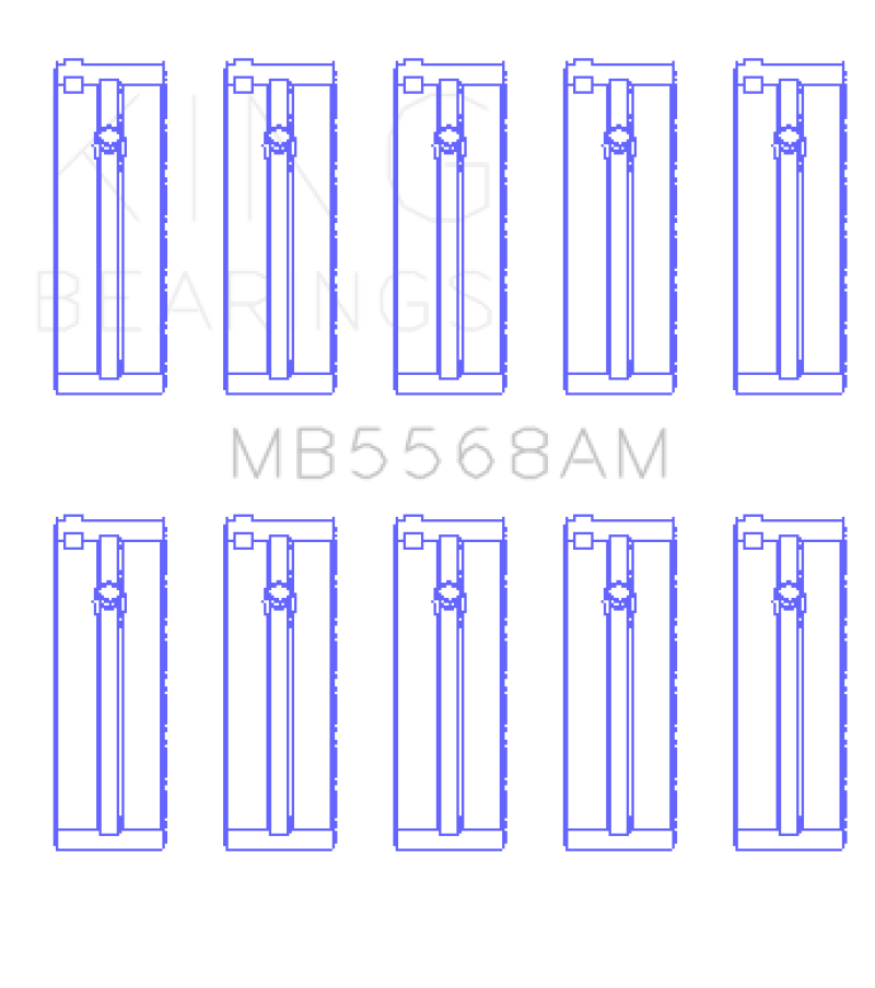 Ensemble de roulements principaux de vilebrequin King Honda D16A/Y/Z H22A4 F23A (taille STD)