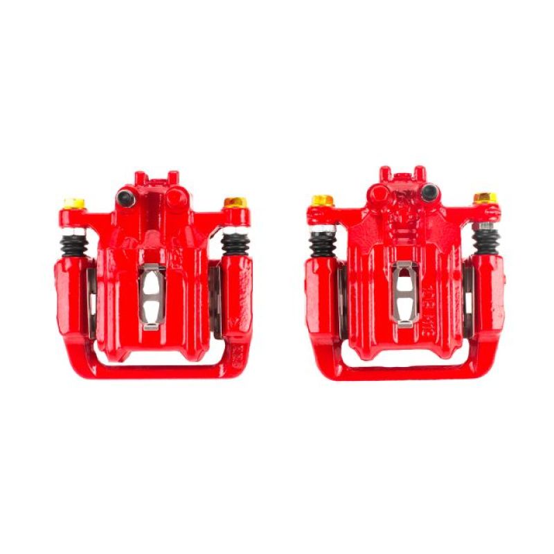 Étriers arrière rouges Power Stop 07-11 Honda CR-V avec supports - Paire