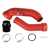 Tuyaux d'échangeur thermique turbo SES rouge froissé pour BMW L6-3.0L/Turbo/Twin Turbo/L4-2.0L/L6-2.5L 16-20