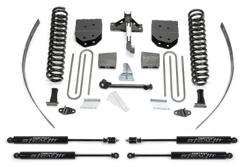 Fabtech 08-16 Ford F250 4WD w/o Factory Overload 8in Basic Sys w/Stealth