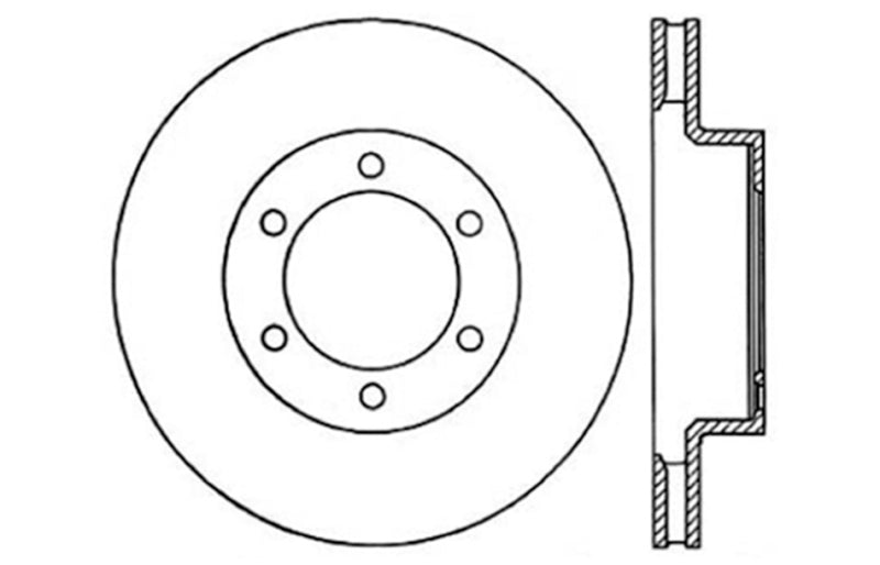 Rotor avant droit percé à 4 roues StopTech 05-09 Toyota Tacoma/03-09