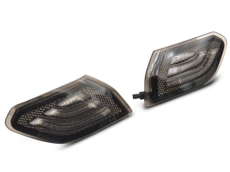 Feux de position latéraux à LED Raxiom 18-23 Jeep Wrangler JL Axial Series - Fumés