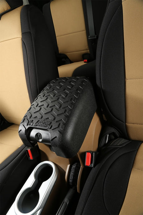 Housse de protection pour console centrale Rugged Ridge noire pour Jeep Wrangler JK 11-18