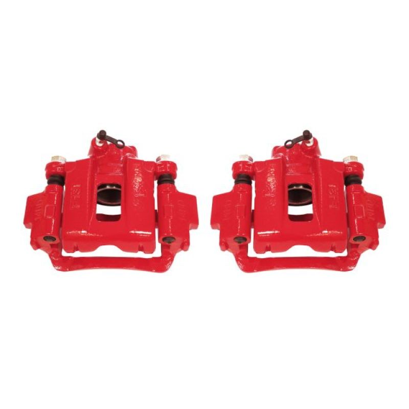 Étriers arrière rouges Power Stop 03-09 Toyota 4Runner avec supports - Paire