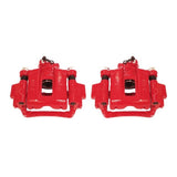 Étriers arrière rouges Power Stop 03-09 Toyota 4Runner avec supports - Paire