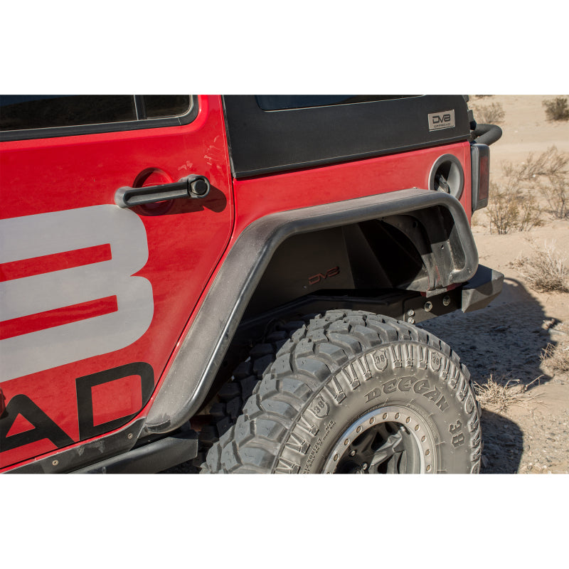 Garde-boue avant et arrière à tube plat DV8 Offroad 07-18 Jeep Wrangler JK