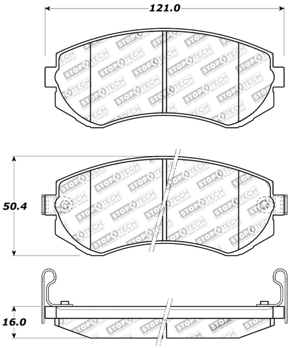 Plaquettes de frein avant StopTech Performance 89-06/96 pour Nissan 240SX