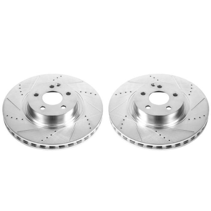 Disques de frein avant Power Stop 07-08 Mercedes-Benz CL550 Evolution percés et fendus - Paire