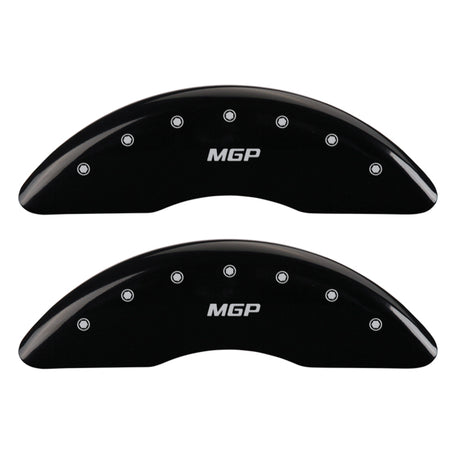 Couvre-étriers MGP 4 gravés avant et arrière MGP finition noire Silver Char 2016 Cadillac CT6