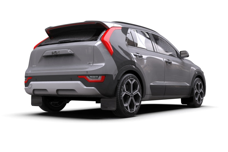 Rally Armor 2023 Kia Niro SG2 Black UR Mud Flap Blue Logo