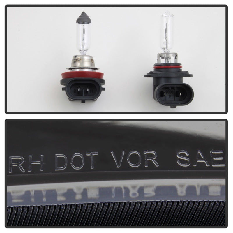 Phares de style OEM xTune 13-16 Ford Escape - Noir (HD-JH-FESCA13-AM-BK)