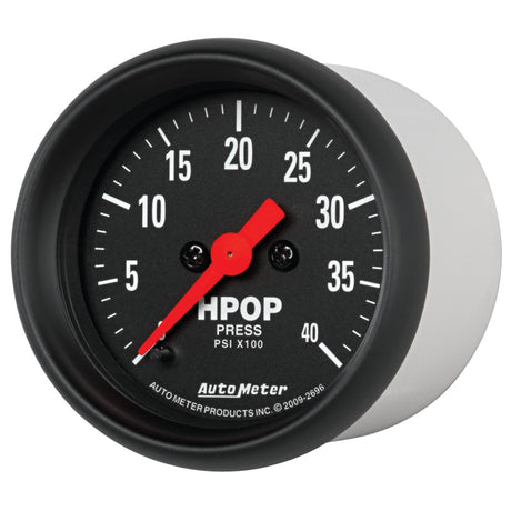Manomètre de pompe à huile haute pression Autometer série Z 2-1/16 po 4 000 PSI avec moteur pas à pas numérique