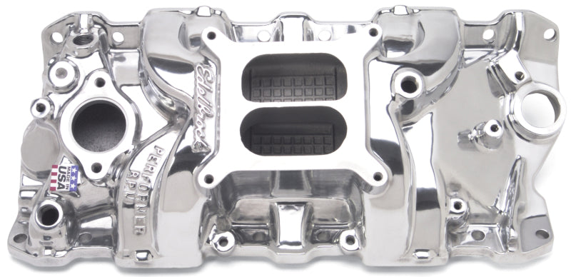 Collecteur Edelbrock Perf RPM poli