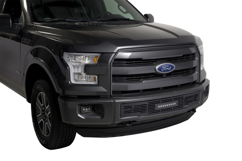 Putco 15-17 Ford F-150 - Grille de pare-chocs SS Black Bar Design avec inserts de barre lumineuse Luminix de 10 po