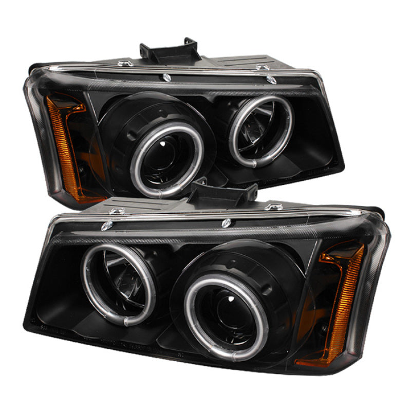 Spyder Chevy Silverado 1500 03-06 Projector Headlights CCFL Halo LED Blk High H1 PRO-YD-CS03-CCFL-BK
