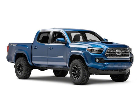Raxiom 16-23 Toyota Tacoma avec phares halogènes DRL à LED d'usine - Boîtier noir (lentille transparente)