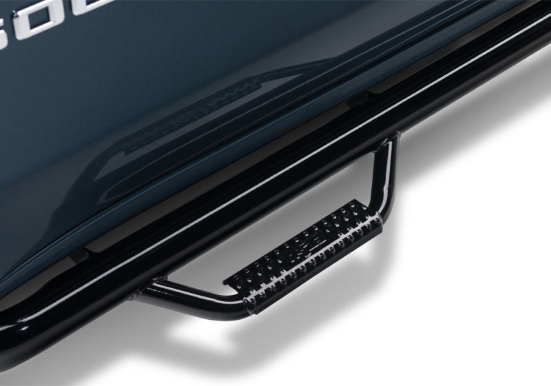 N-Fab Nerf Step 19-20 Chevy/GMC 1500 Cabine standard - Longueur de cabine - Noir brillant