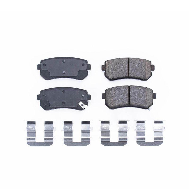 Plaquettes de frein arrière en céramique Power Stop 06-08 Hyundai Accent Z17 Evolution avec matériel