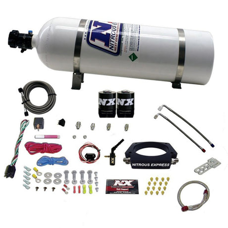 Kit de plaque nitreuse pour camion GM 6,2 L Nitrous Express 2014+ (35-300 CV) avec bouteille de 15 lb
